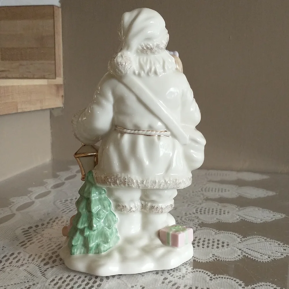 Lenox Santa Figurine with Gold and Pastel Accents - Picture 5 of 9
